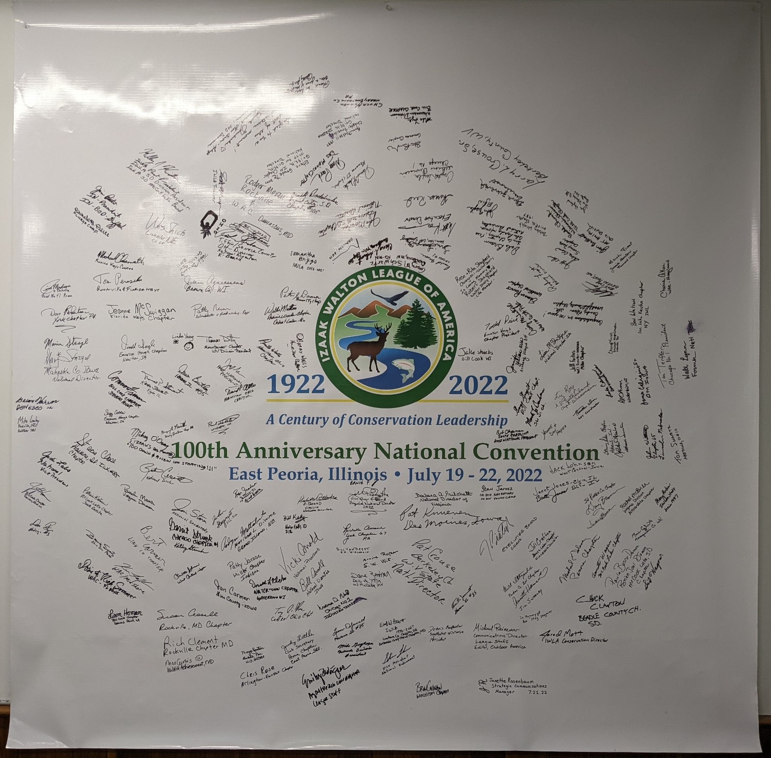 Izaak Walton League 2024 Convention   Anniversary Tablecloth Cropped 