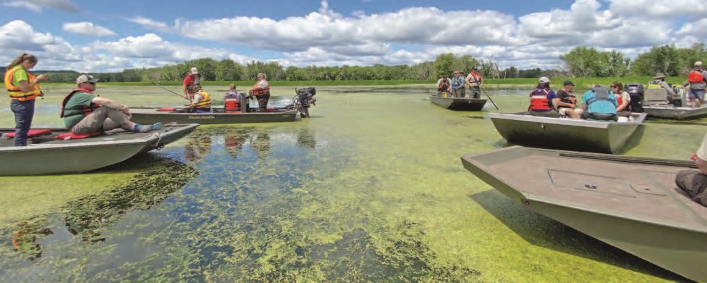 Backwater habitat rehabilitation on the Mississippi River - credit Nicole Ward, Minnesota DNR