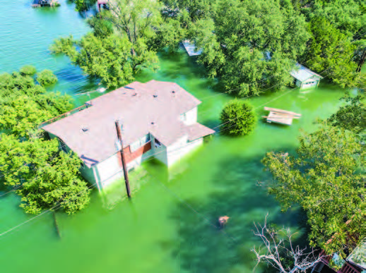 Flooded neighborhood - credit iStock