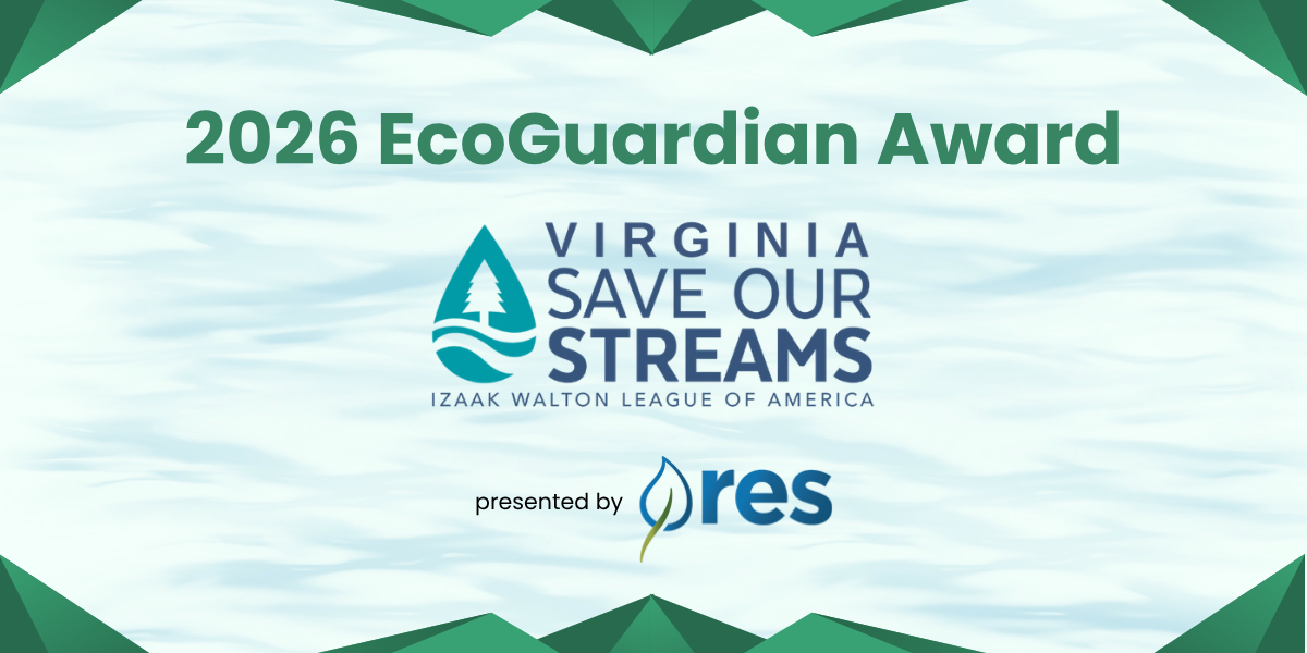 Virginia Save Our Streams wins 2026 EcoGuardian Award presented by RES.