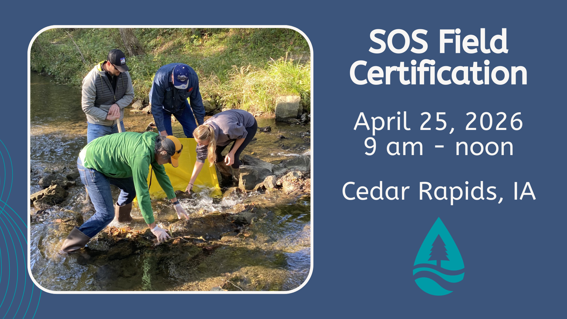 SOS Training April 25 in Cedar Rapids, IA