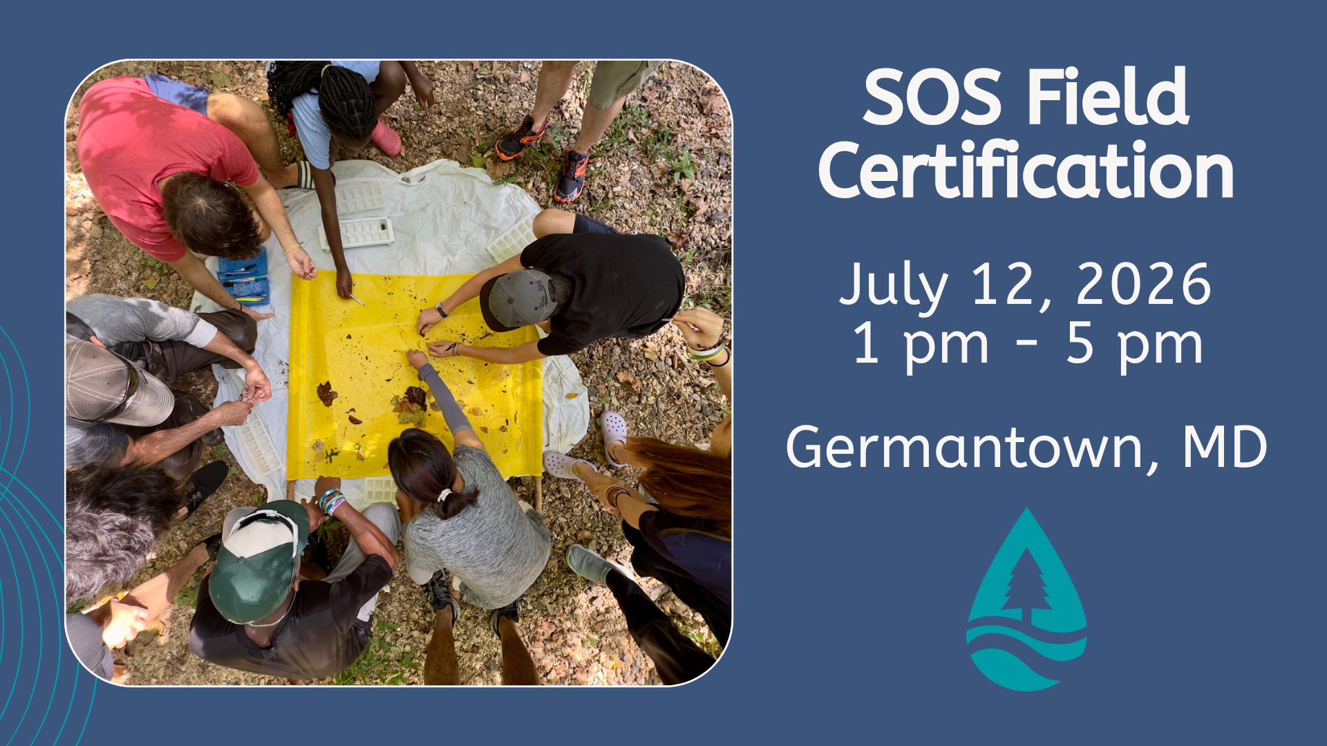 SOS Field Certification on July 12, 2026 from 1pm-5pm in Germantown, MD.