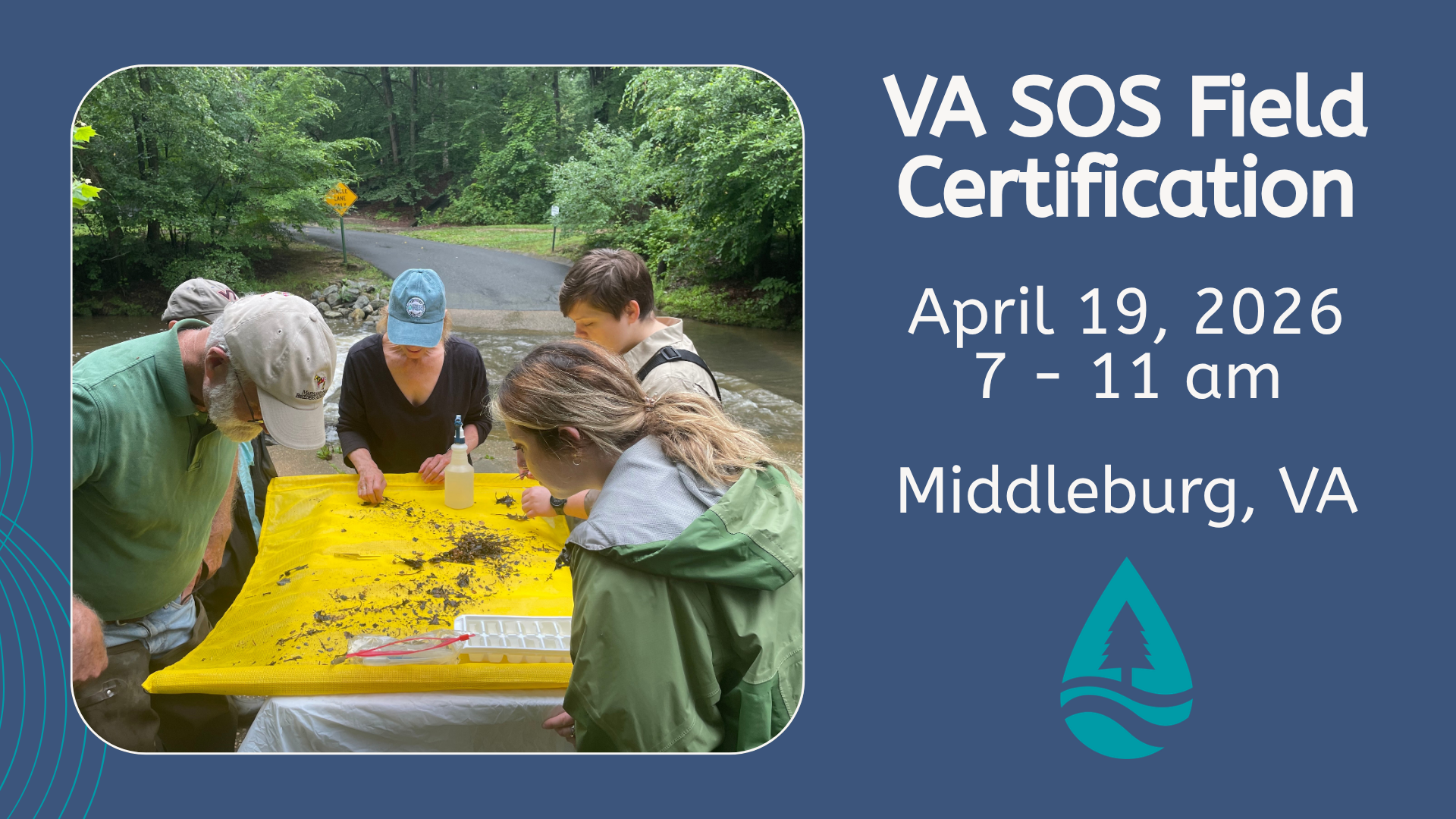VA SOS Field Certification. April 19, 2026 from 7-11am in Middleburg, VA