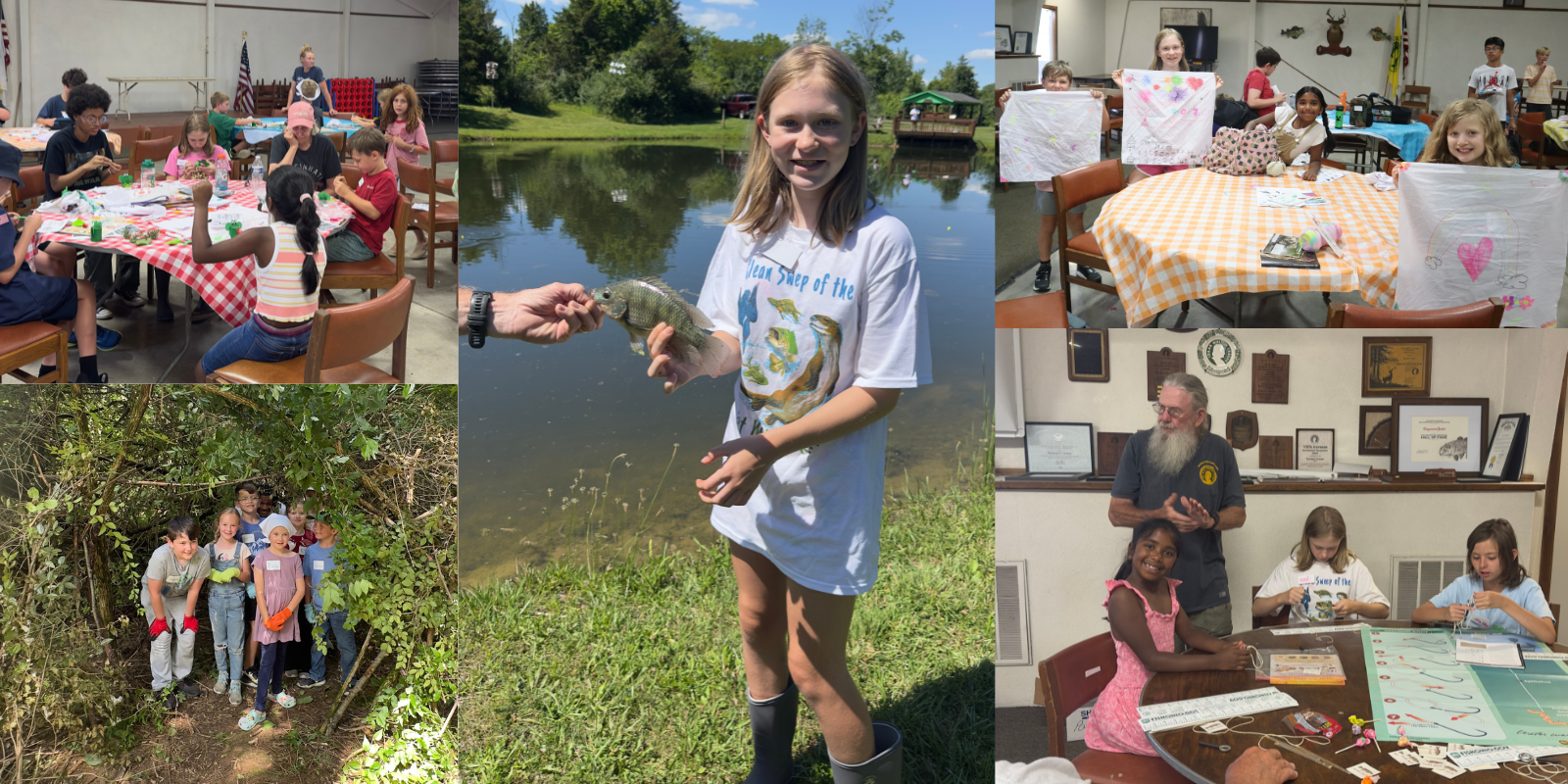 Children participating in a variety of activities at Summer Camp.