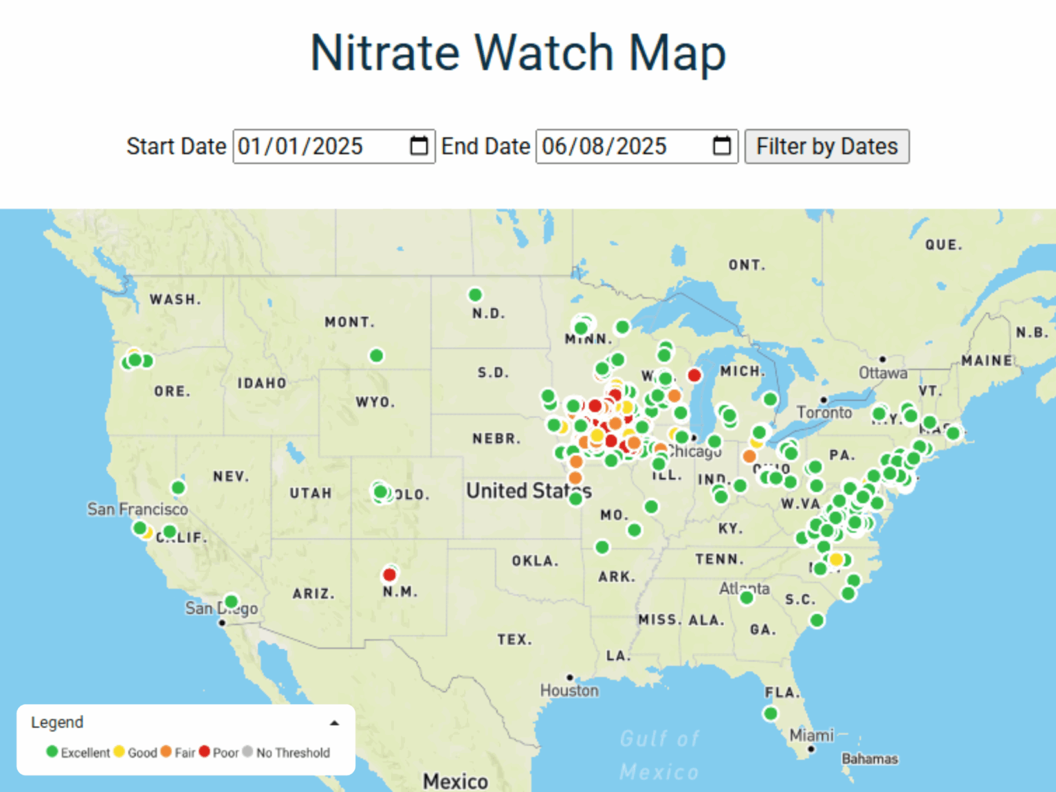 Volunteers detect nitrate on the rise in waters nationwide - Izaak ...